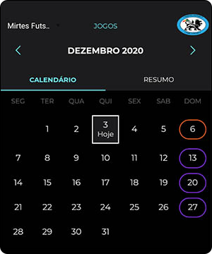 Calendário de Jogos