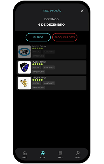 JogaFacil - App para Futebol Amador